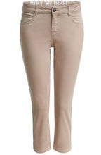 Beige Cropped Jeans