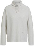 Beige Fine Rib Jumper