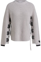 Beige Heart Design Jumper