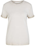 Beige Jersey T Shirt