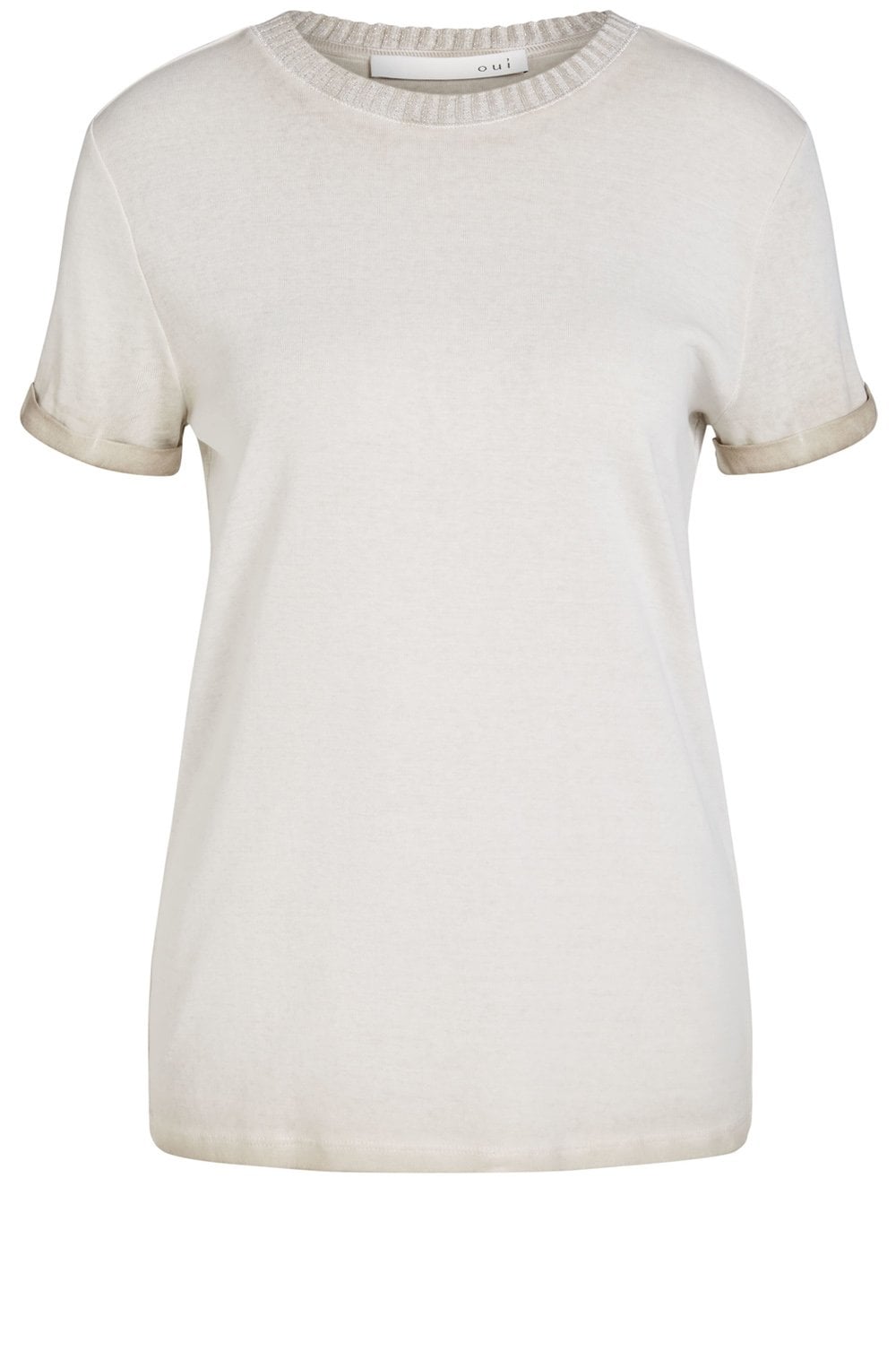 Beige Jersey T Shirt