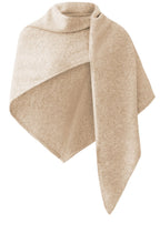 Beige Melange Fine Knit Shawl