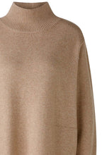 Beige Melange Oversized Knitted Dress