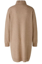 Beige Melange Oversized Knitted Dress