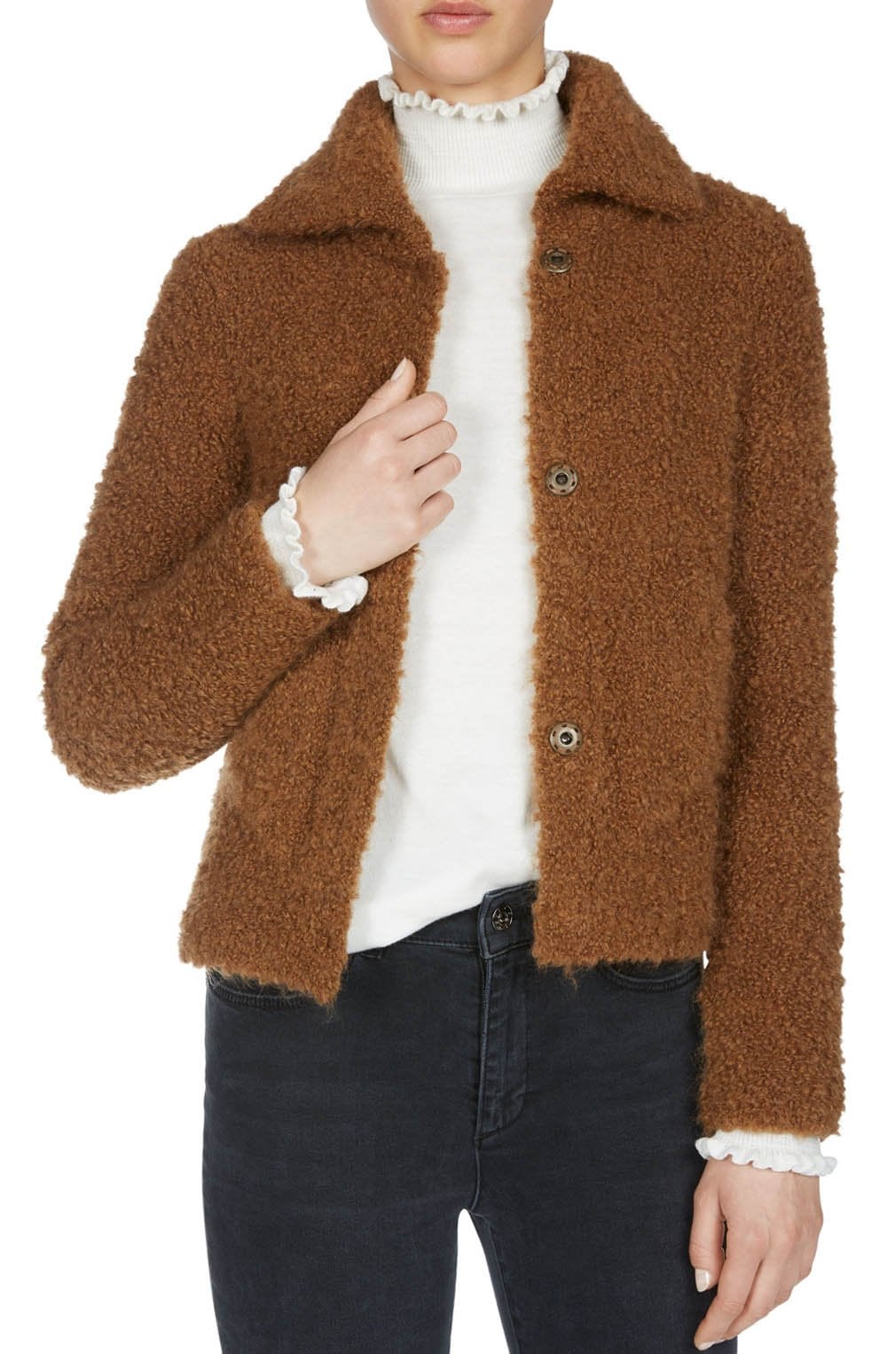 Beige Teddy Cardigan