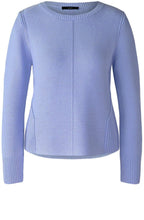 Bel Air Blue Contrast Knit Jumper