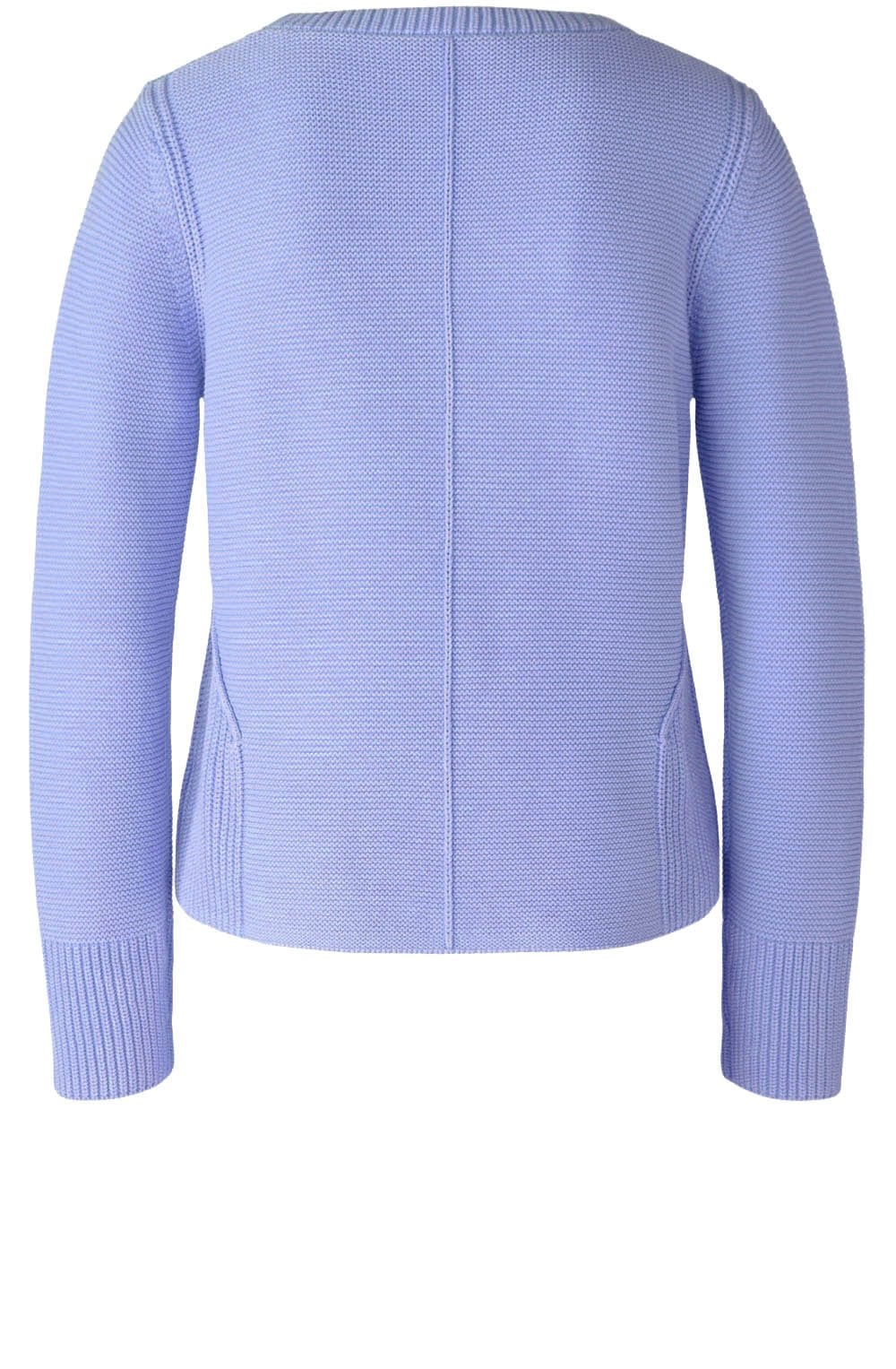 Bel Air Blue Contrast Knit Jumper