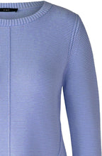 Bel Air Blue Contrast Knit Jumper