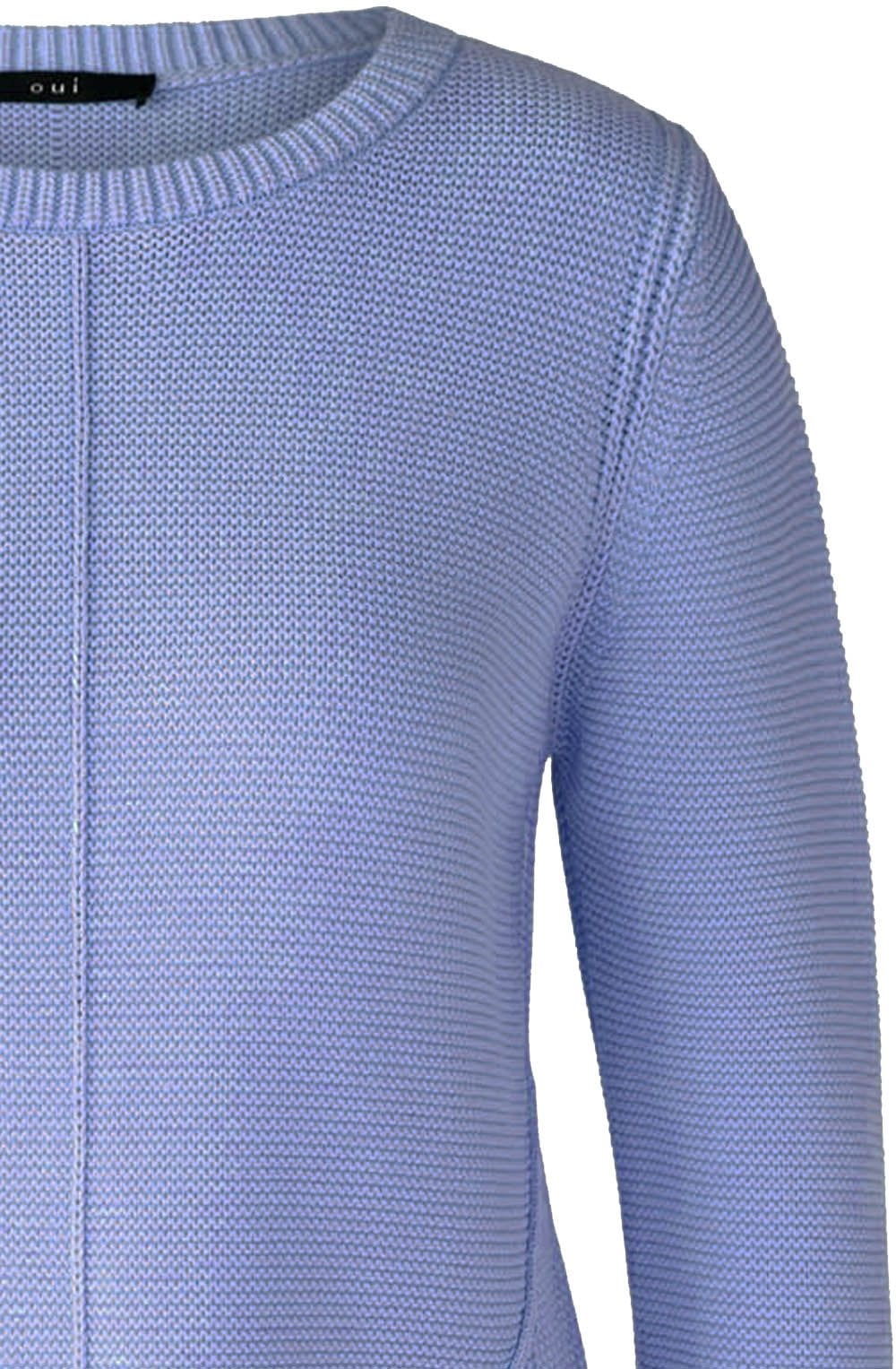 Bel Air Blue Contrast Knit Jumper