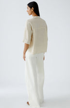 Biscuit Linen Box Blouse