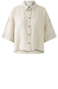 Biscuit Linen Box Blouse