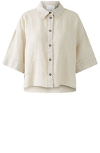 Biscuit Linen Box Blouse