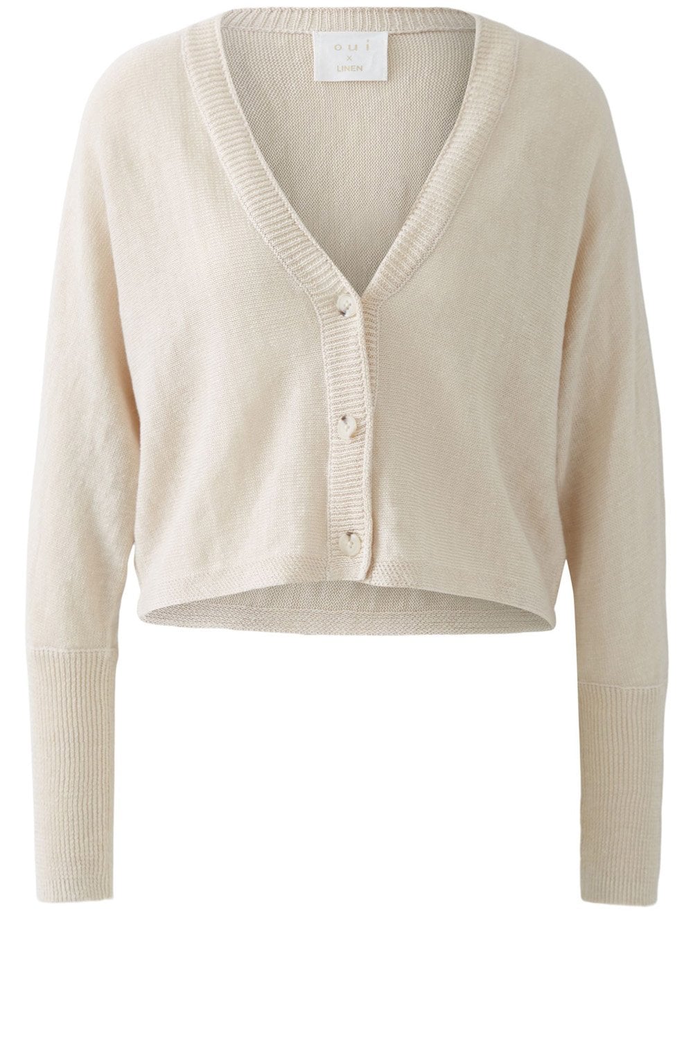 Biscuit Linen Cardigan