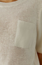Biscuit Linen Patch Pocket Pullover