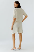 Biscuit Linen Patch Pocket Pullover