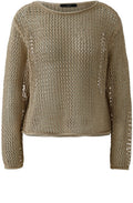 Biscuit Open Weave Pullover