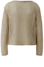 Biscuit Open Weave Pullover