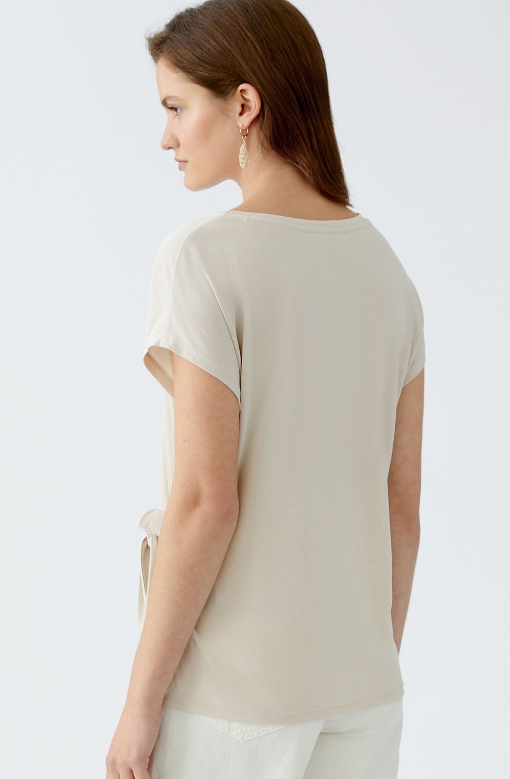 Bisquit Knotted T Shirt
