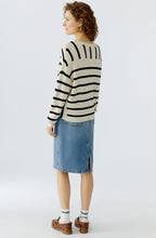Black and Off White Bold Striped Jumper