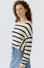 Black and Off White Bold Striped Jumper