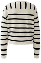 Black and Off White Bold Striped Jumper
