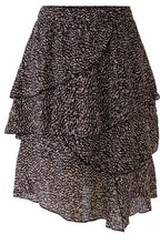 Black and Off White Layered Skirt