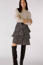 Black and Off White Layered Skirt