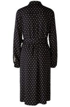 Black and Off White Polka Dot Shirt Dress