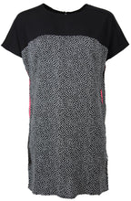 Black and white checkered print tunic