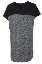 Black and white checkered print tunic