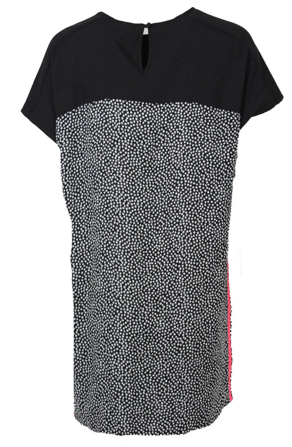 Black and white checkered print tunic