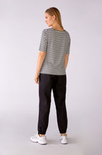 Black and White Stripe Top