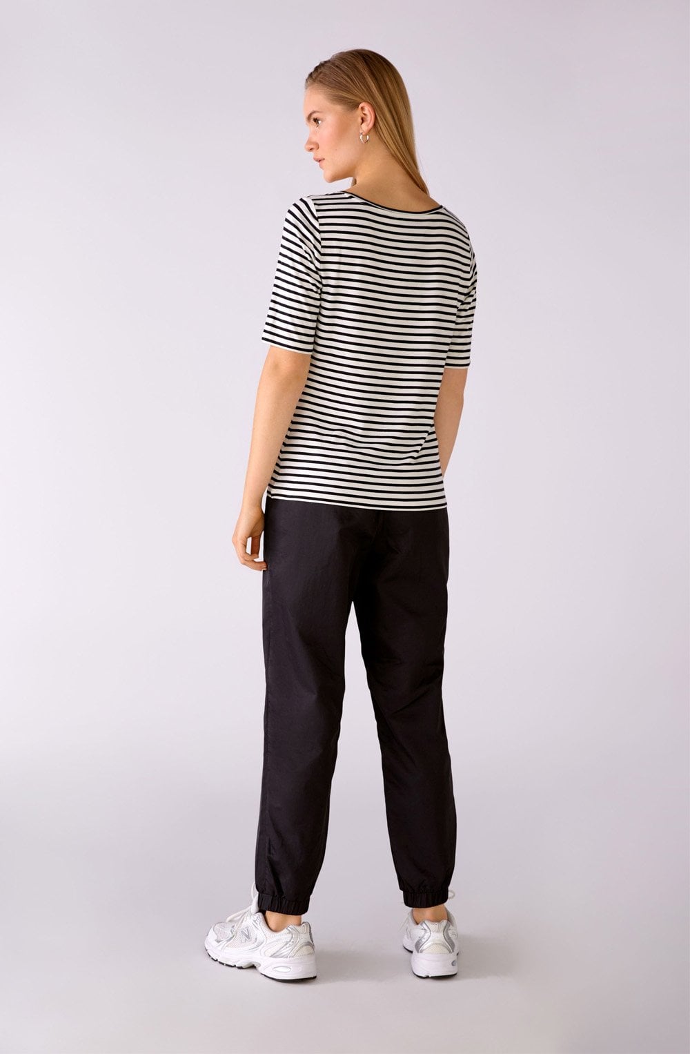 Black and White Stripe Top
