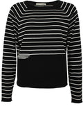 Black and white striped Sweater