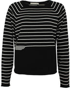 Black and white striped Sweater