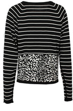 Black and white striped Sweater