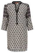 Black and white tribal print tunic