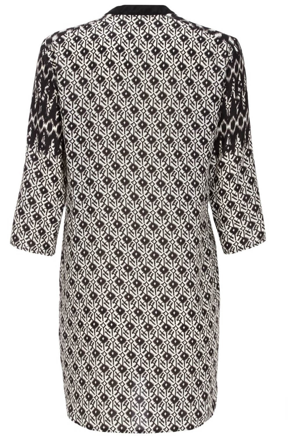 Black and white tribal print tunic