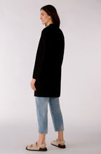 Black Boiled Wool Coat