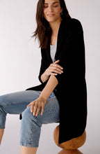 Black Boiled Wool Coat