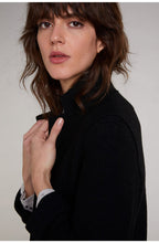 Black Boiled Wool Jacket