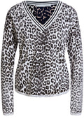 Black Brown Animal Print Jumper