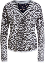 Black Brown Animal Print Jumper