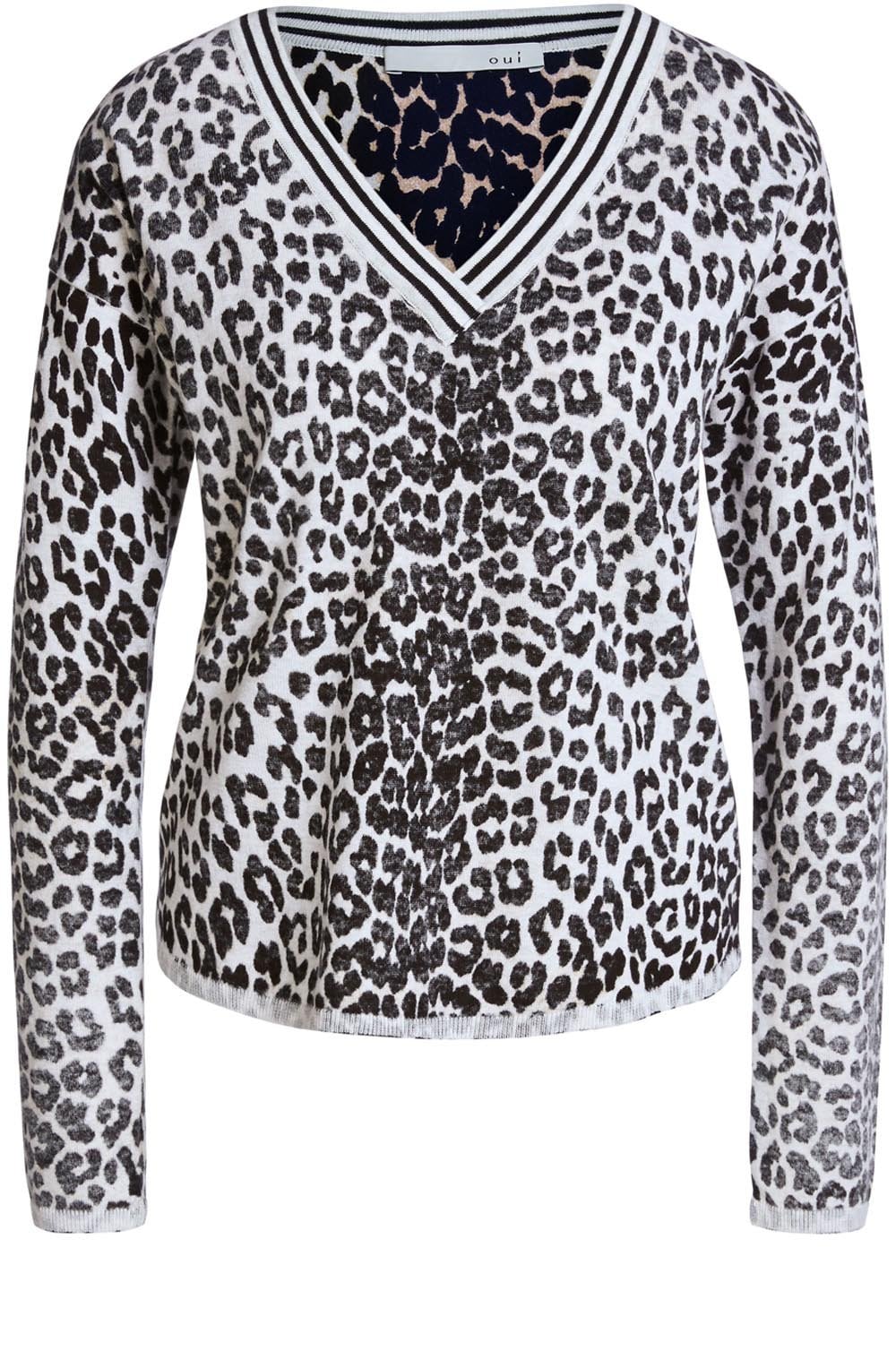 Black Brown Animal Print Jumper
