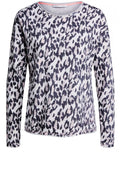 Black Brown Leopard Print Sweatshirt