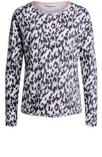 Black Brown Leopard Print Sweatshirt