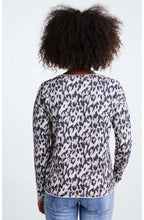 Black Brown Leopard Print Sweatshirt