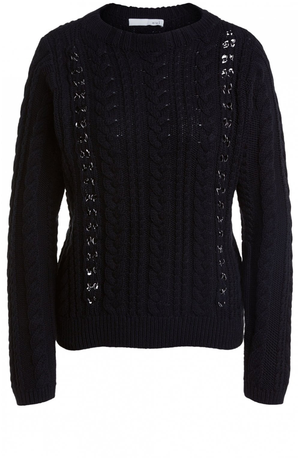 Black Cable Knit Jumper