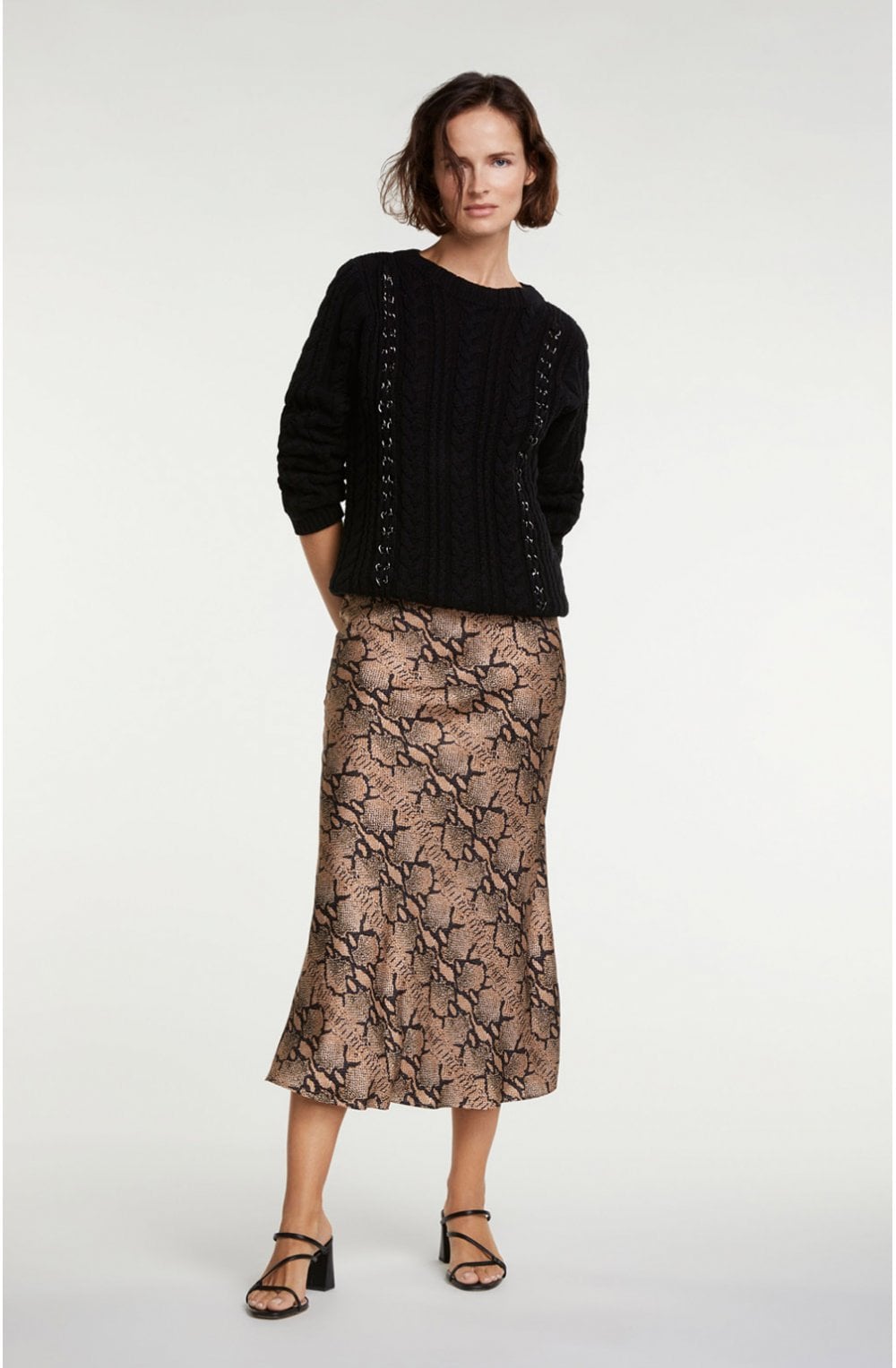 Black Cable Knit Jumper
