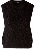 Black Cable Knit Slip Over